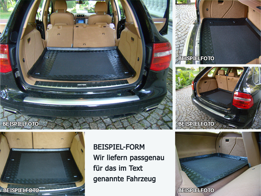 2010 Kofferraumwanne mit Antirutsch passend für VW Sharan 2 nur 7-Sitzer ab Bj